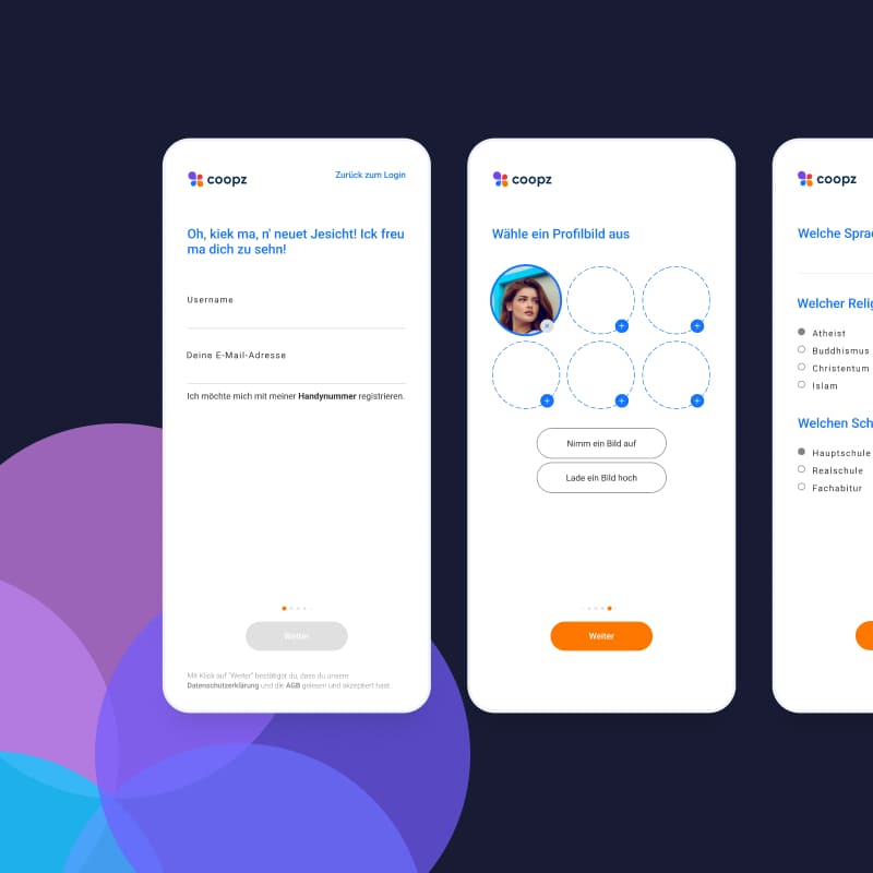 Innovativer Onboarding-Prozess und Matching-Algorithmus für Dating App